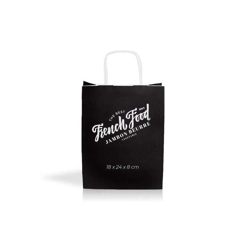 KraftColor01 Kraft paper bag 90g/m2 18X24X8cm - colours