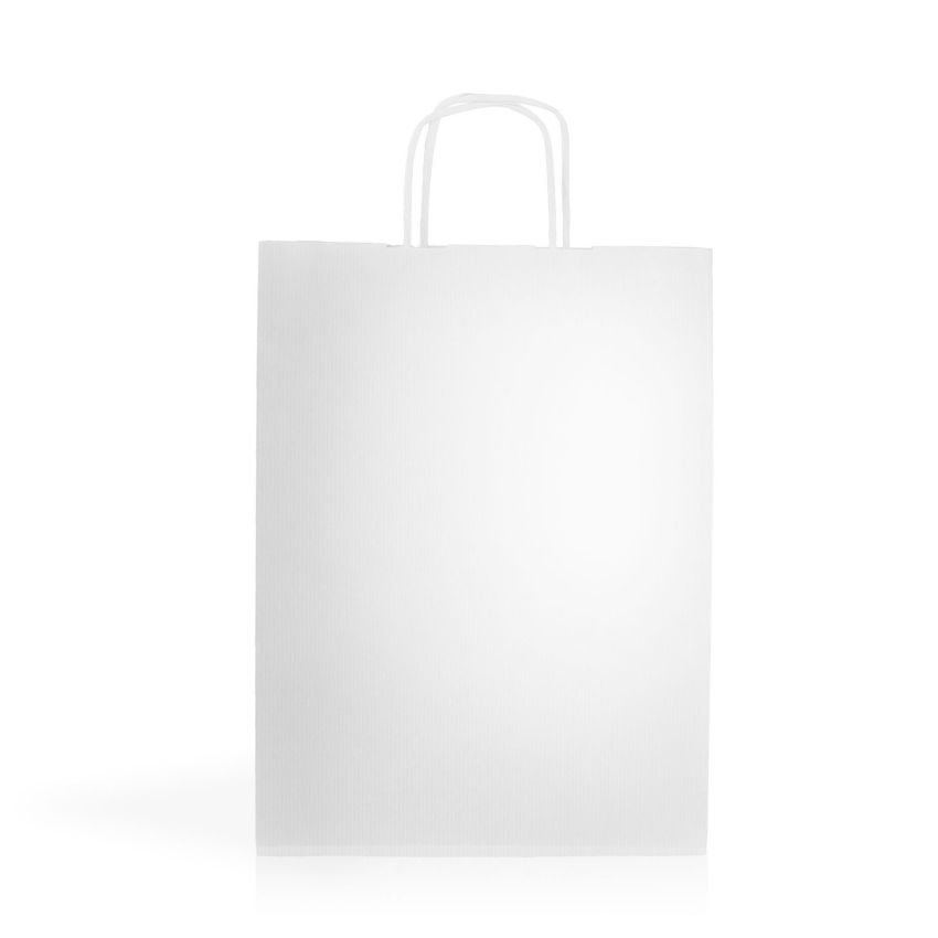 WKraft04 Kraft paper bag 90gsm 24x32x11cm - white