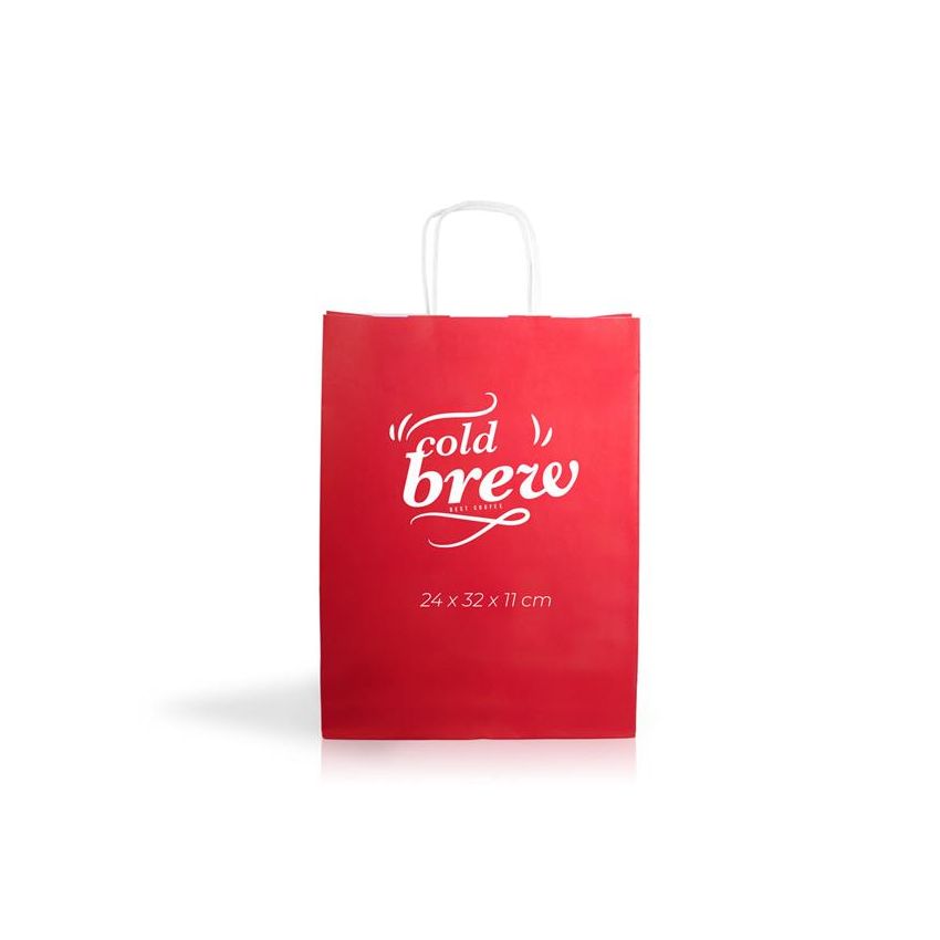 KraftColour02 Kraft paper bag 90gsm 24X32X11cm - colours