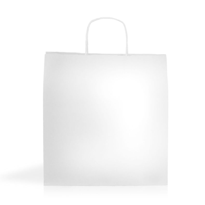 WKraft07 White kraft paper bag 100gsm 31X32X20cm