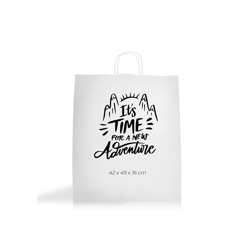 WKraft09 Kraft paper bag 100g/m2 42x49x16cm - white