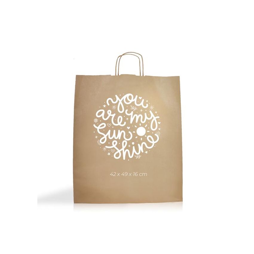 Kraft12 Kraft paper bag 100g/m2 42X49X16cm