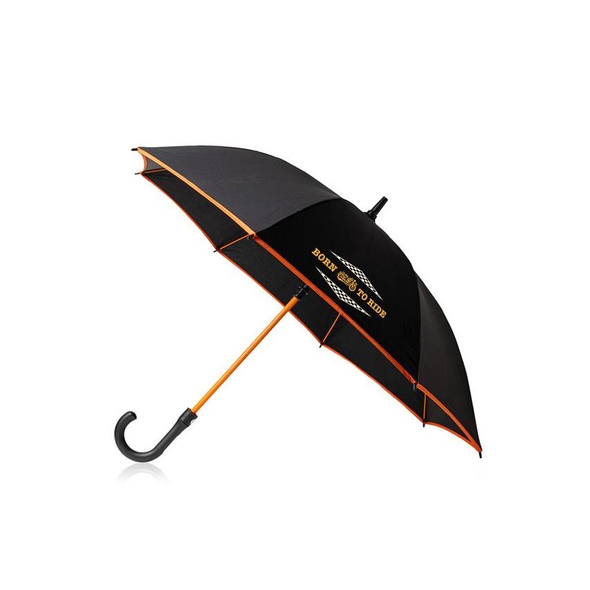 Eddy Automatic Umbrella, in pongee, coloured ribs