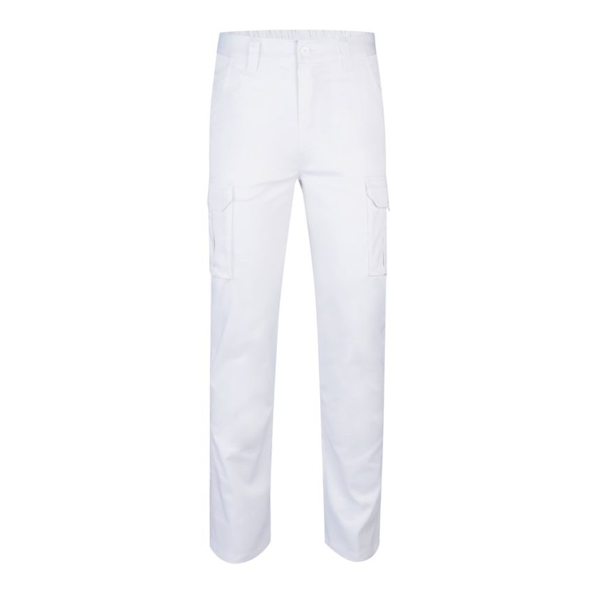 VL LUGH Stretch multi-pocket trousers (240g/m²) in cotton (46%), EME (38%) and polyester (16%).