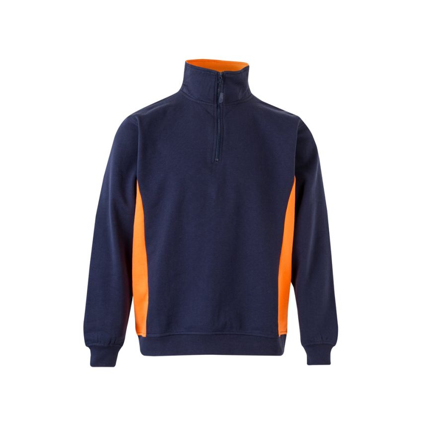 VL SVAROG Two-tone fleece sweatshirt (260g/m²), in polyester (65%) and cotton (35%)