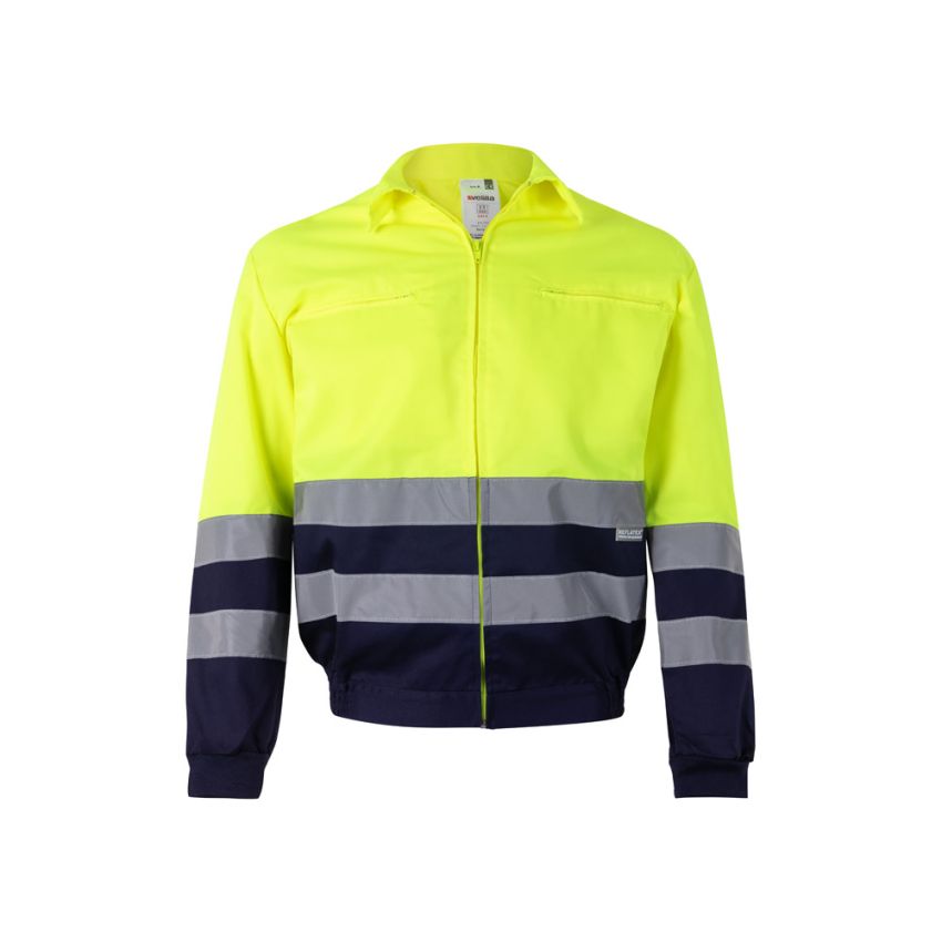 VL NEPTUNE Two-tone twill jacket (210g/m²) in polyester (80%) and cotton (20%)