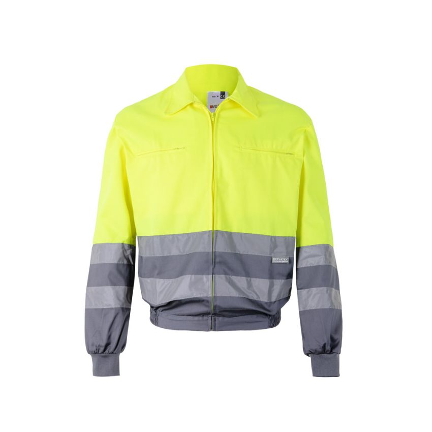 VL NEPTUNE Two-tone twill jacket (210g/m²) in polyester (80%) and cotton (20%)