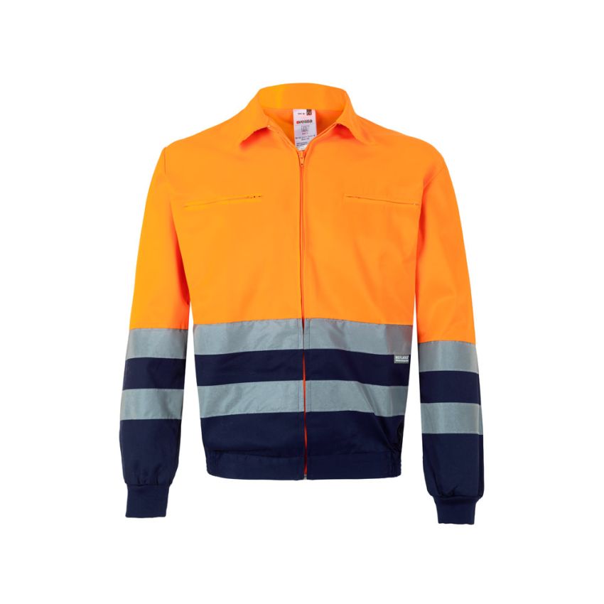 VL NEPTUNE Two-tone twill jacket (210g/m²) in polyester (80%) and cotton (20%)