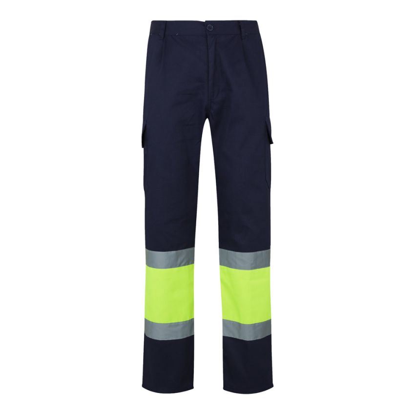 VL POSEIDON Two-tone twill multi-pocket trousers (210g/m²), in cotton (20%) and polyester (80%)