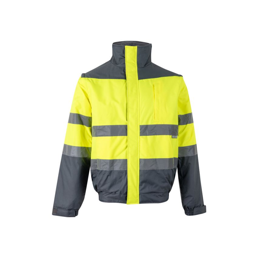 VL JUPITER Two-tone padded jacket (180gsm) in 100% polyester with PU coating
