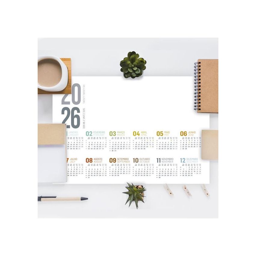 Planny PVC Desk Organiser with Calendar
