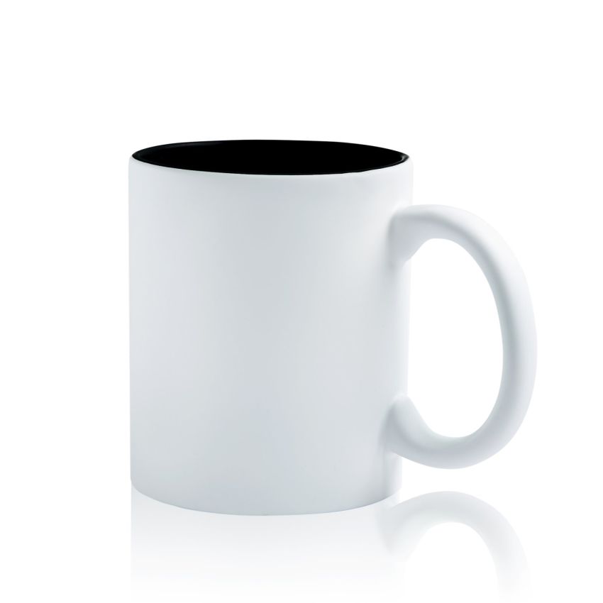 Matte Popmug Ceramic Mug with Matte Exterior, 325ml