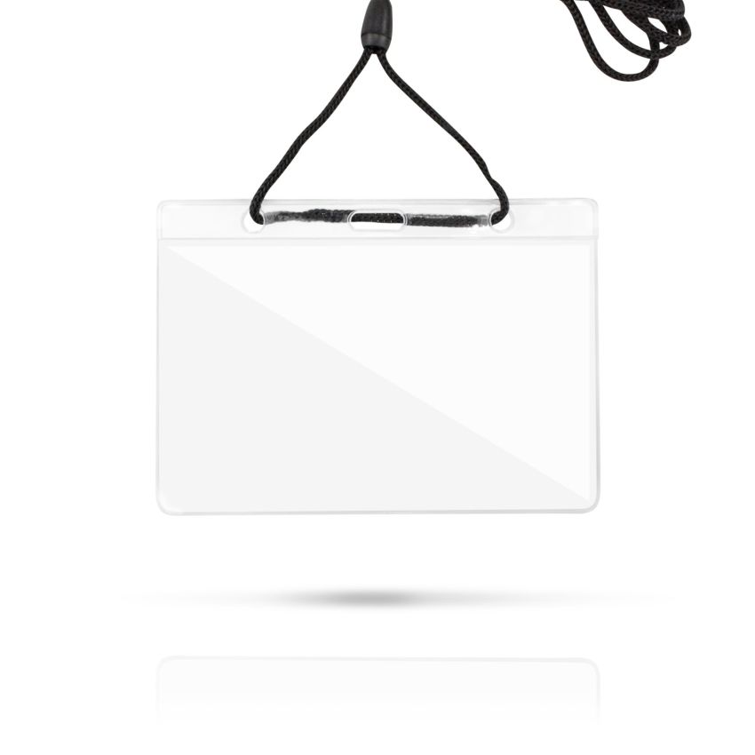 Fly PVC ID badge with neck strap