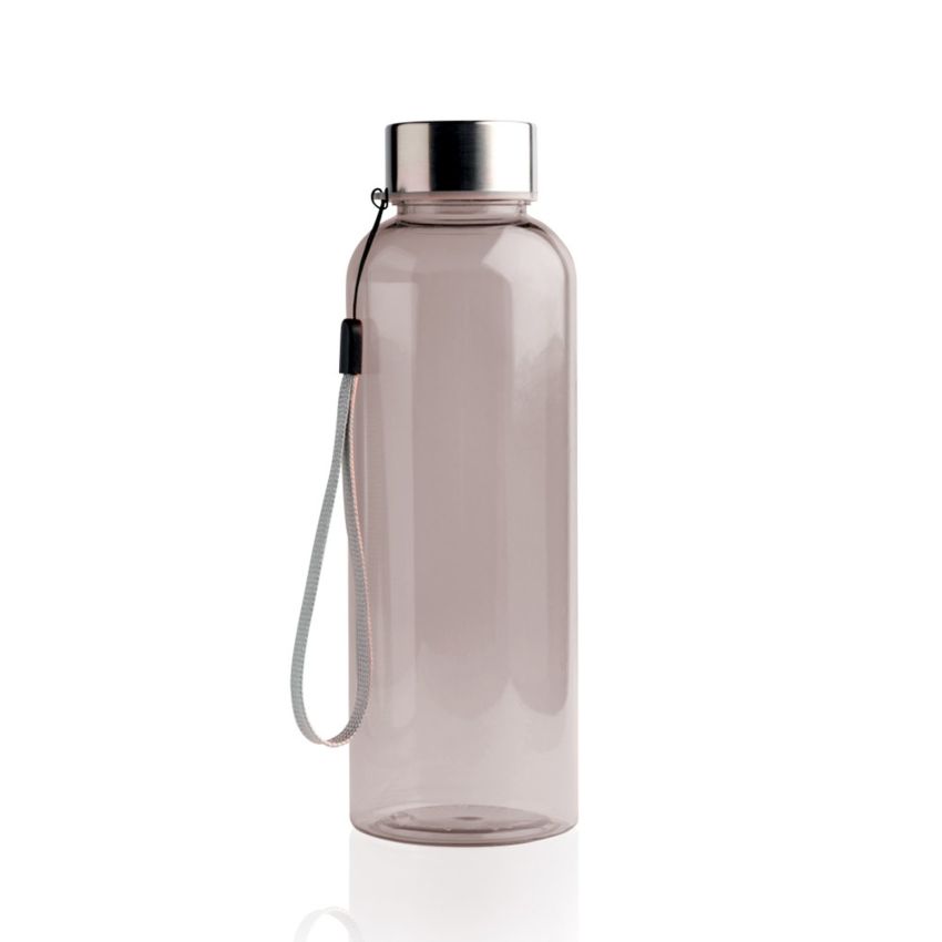 RPETbottle 500ml bottle in RPET, with steel lid and strap
