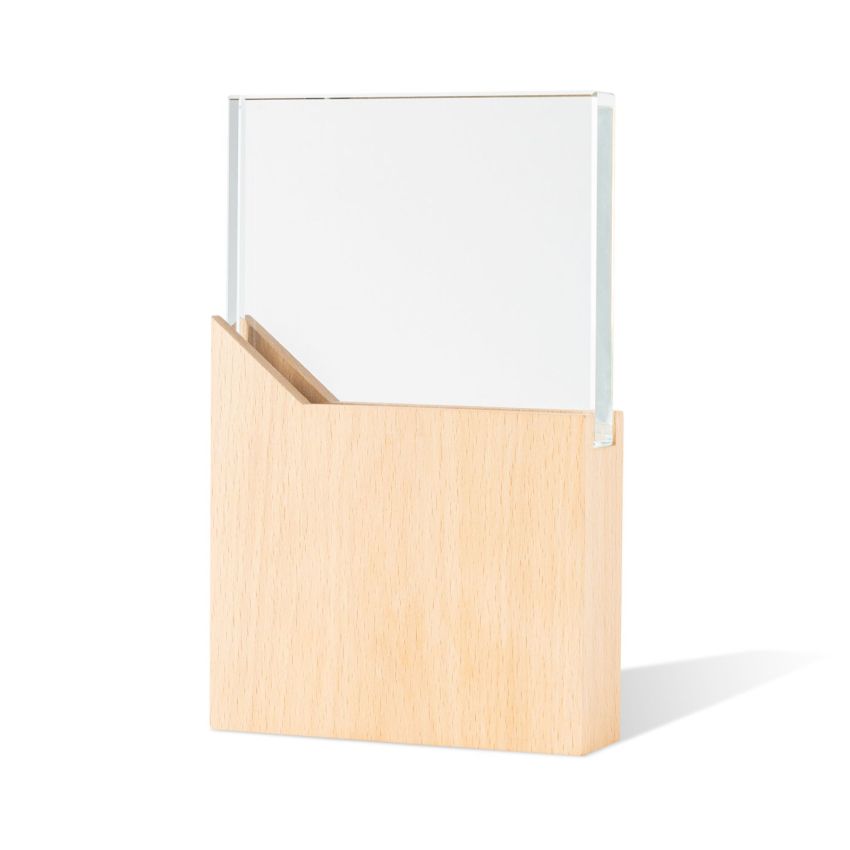 Reward Wooden and Glass Trophy
