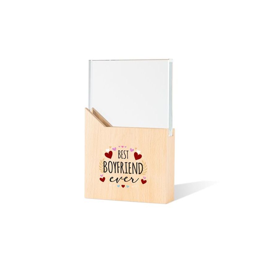 Reward Wooden and Glass Trophy