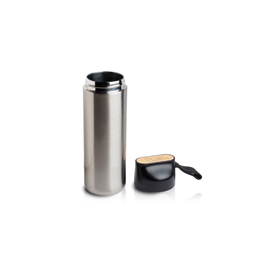 Drinko Thermal Bottle 600ml, bamboo detail