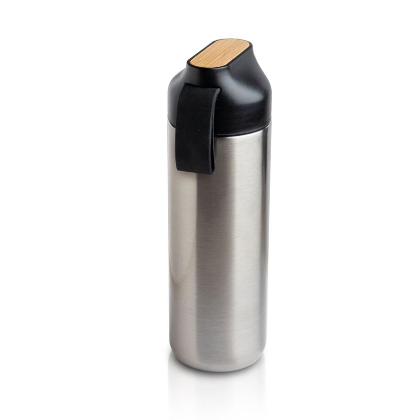 Drinko Thermal Bottle 600ml, bamboo detail