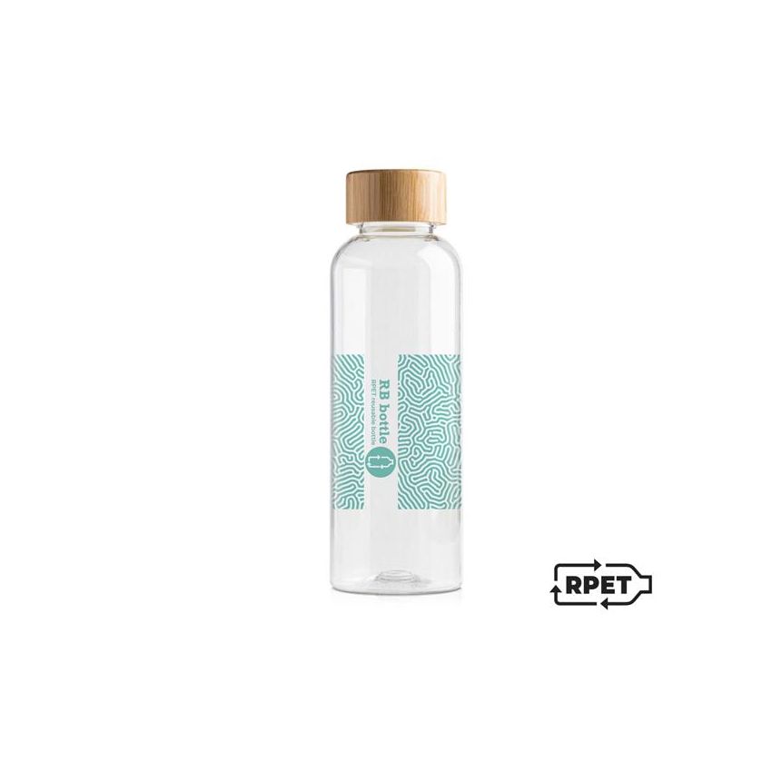 RB Bottle 500ml RPET Bottle with Bamboo Lid
