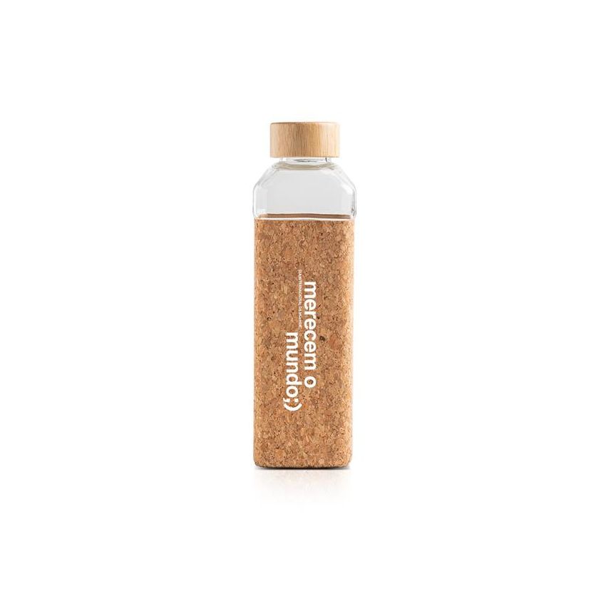 Aquana Glass Bottle with Cork Sleeve
