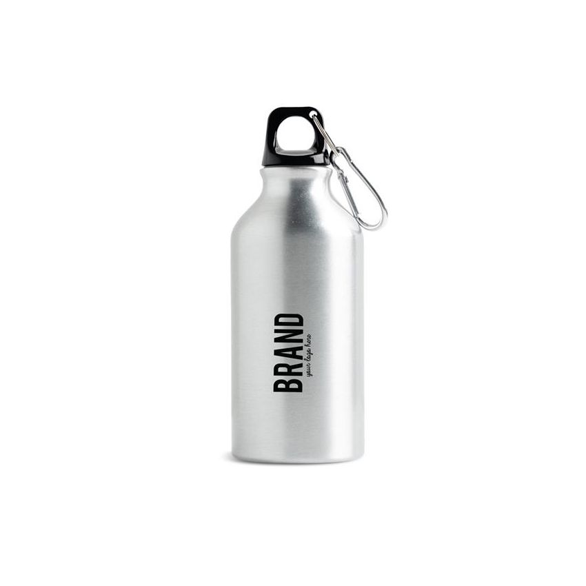 Freshy R Recycled Aluminium Bottle, 400ml with Coloured Lid