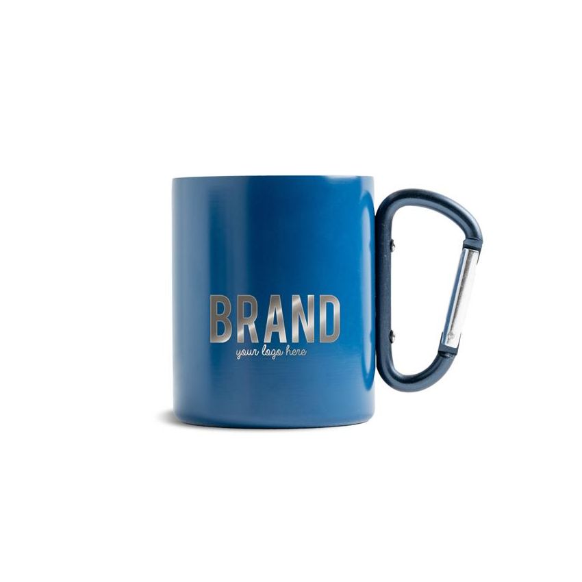 MRSS Hook Mug in Stainless Steel, with Double Wall and Carabiner