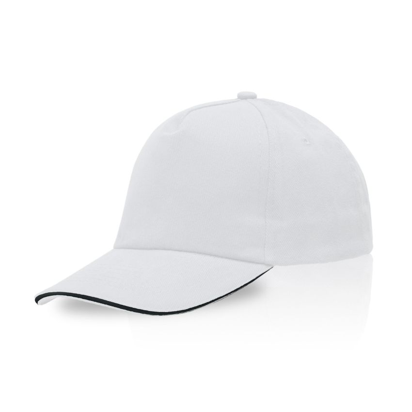 Zectra Adult Cap, sandwich peak, made of combed cotton