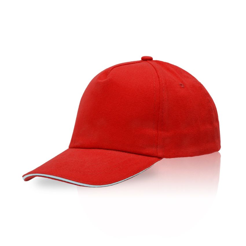 Zectra Adult Cap, sandwich peak, made of combed cotton