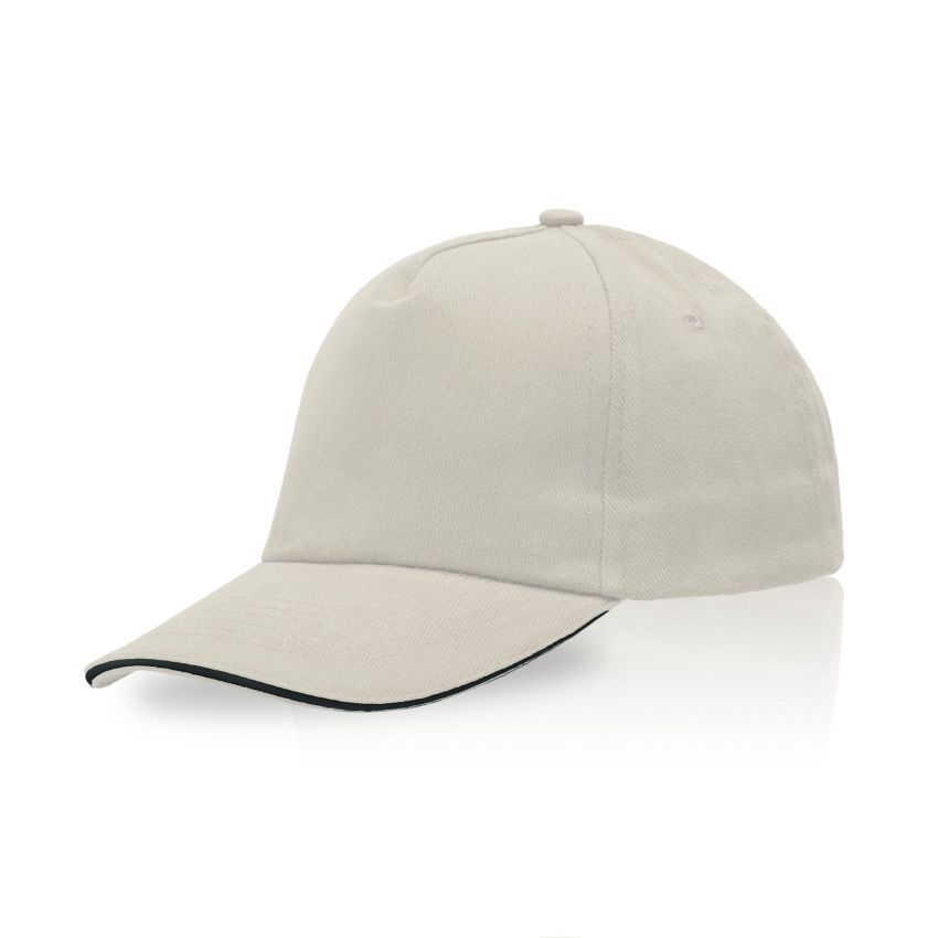 Zectra Adult Cap, sandwich peak, made of combed cotton