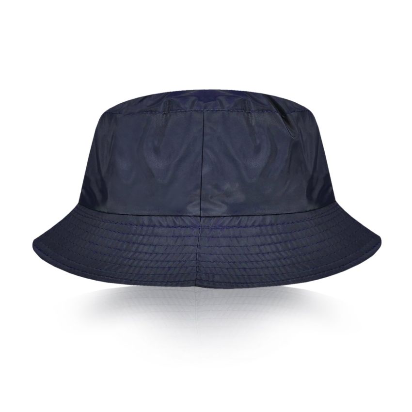 Reversible waterproof nylon Panama hat with fleece lining for adults