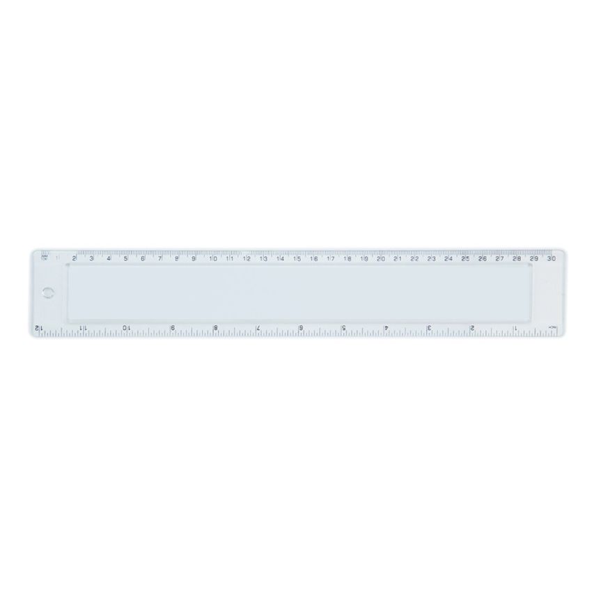REG-30 Ruler REG-30 with acrylic cover and printed scale, 30cm