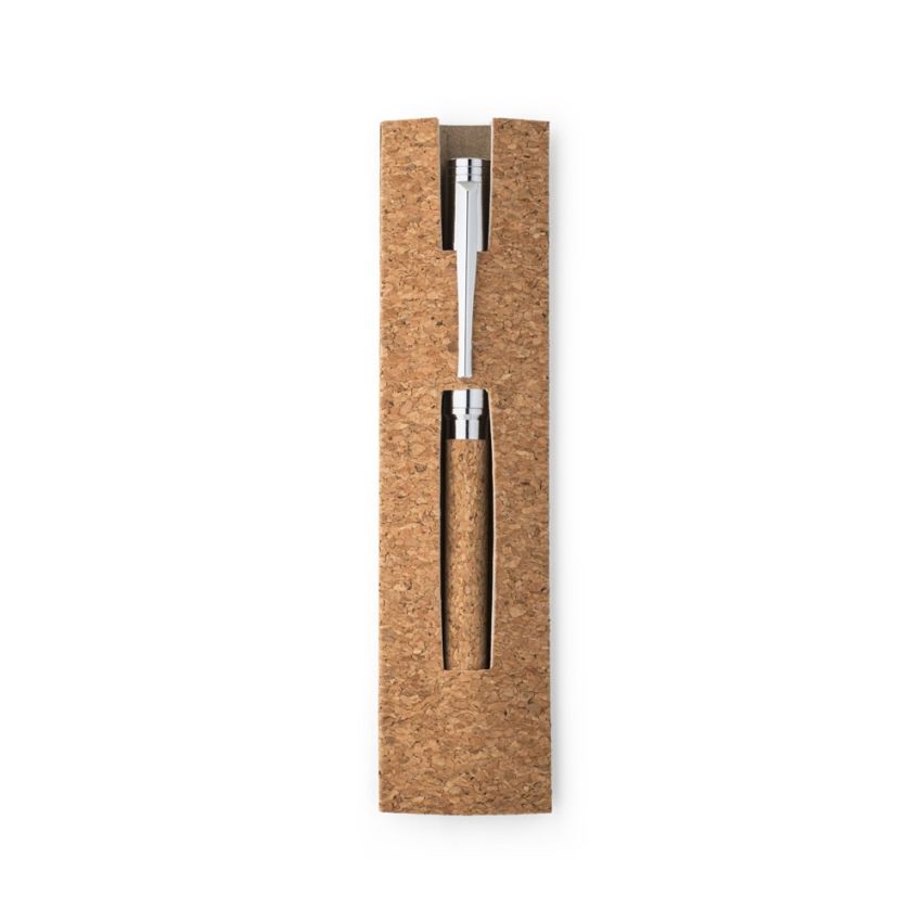 CORKO Ballpoint Pen in Cork and Metal with Twist Mechanism