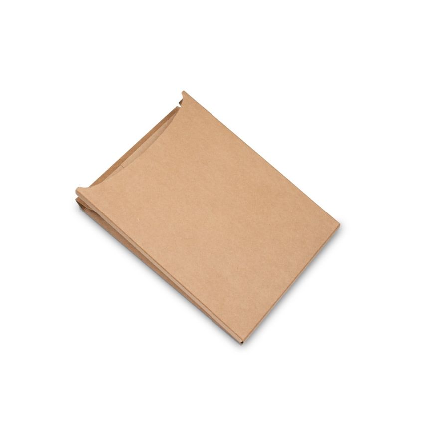 NERUDA A5 notepad with hard cover in natural straw fibre