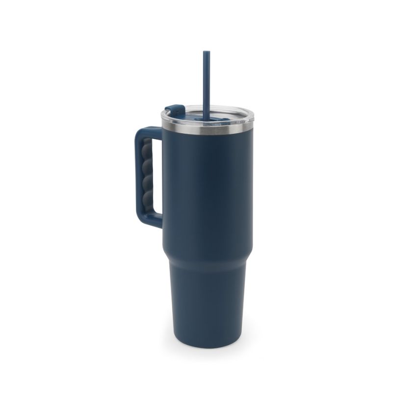 JOYNER L Large travel mug in stainless steel (91% recycled) with double-wall vacuum insulation and matte finish 1300 mL