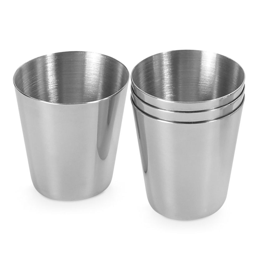HIMALAYAS Set of 4 stainless steel cups 25 mL
