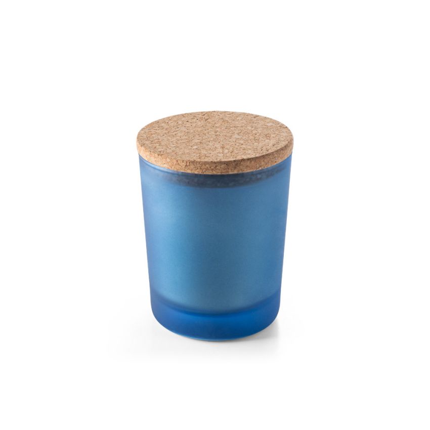 DUVAL Scented candle in glass jar with cork lid 180 g