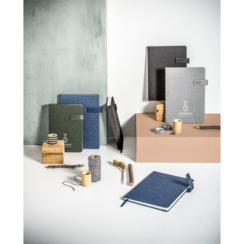 ANDRESEN A5 Agenda A5 in recycled polyester (100% rPET)