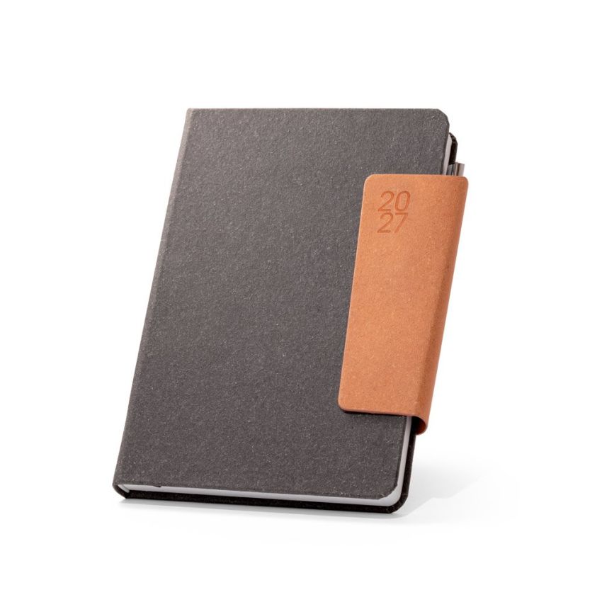 TAGORE A5 Agenda A5 in leather (58% recycled)