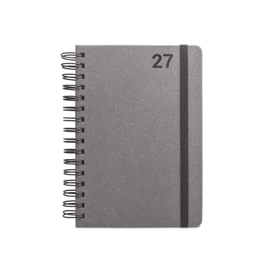 SIMMEL A5 Agenda A5, with rings, in leather (58% recycled)
