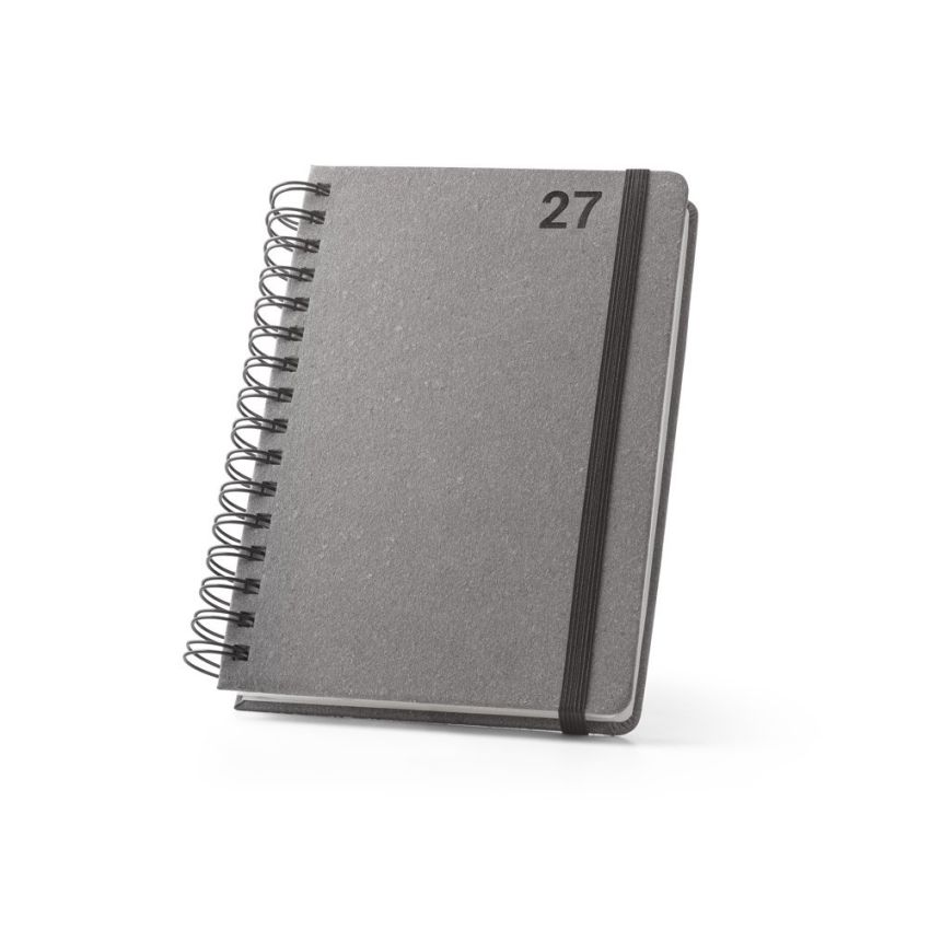 SIMMEL A5 Agenda A5, with rings, in leather (58% recycled)
