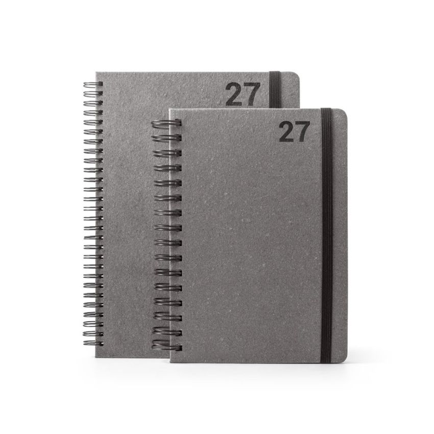 SIMMEL A5 Agenda A5, with rings, in leather (58% recycled)