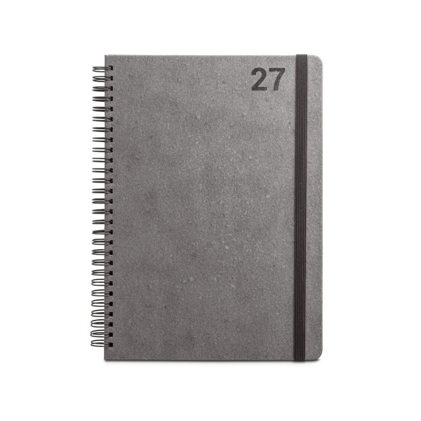 SIMMEL B5 Agenda B5, with rings, in leather (58% recycled)