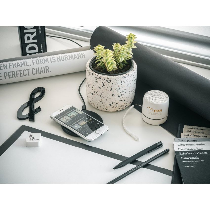 TURING 3W portable speaker with 4h battery life in recycled ABS (100% rABS)