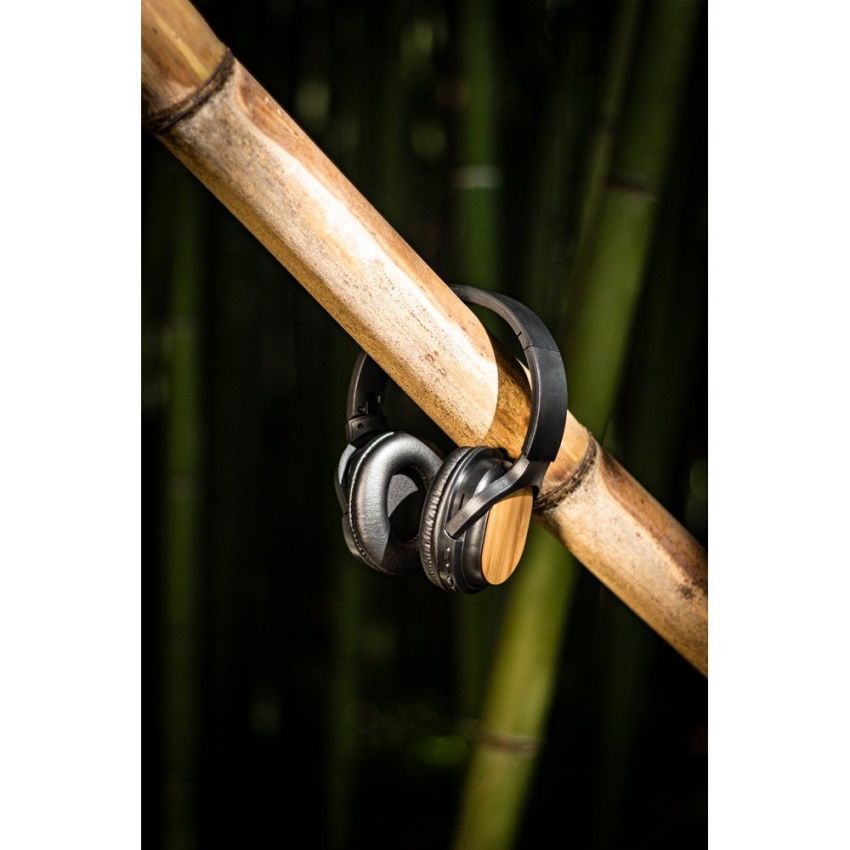 GOULD Foldable Wireless Headphones with 5h Battery Life in Bamboo and ABS