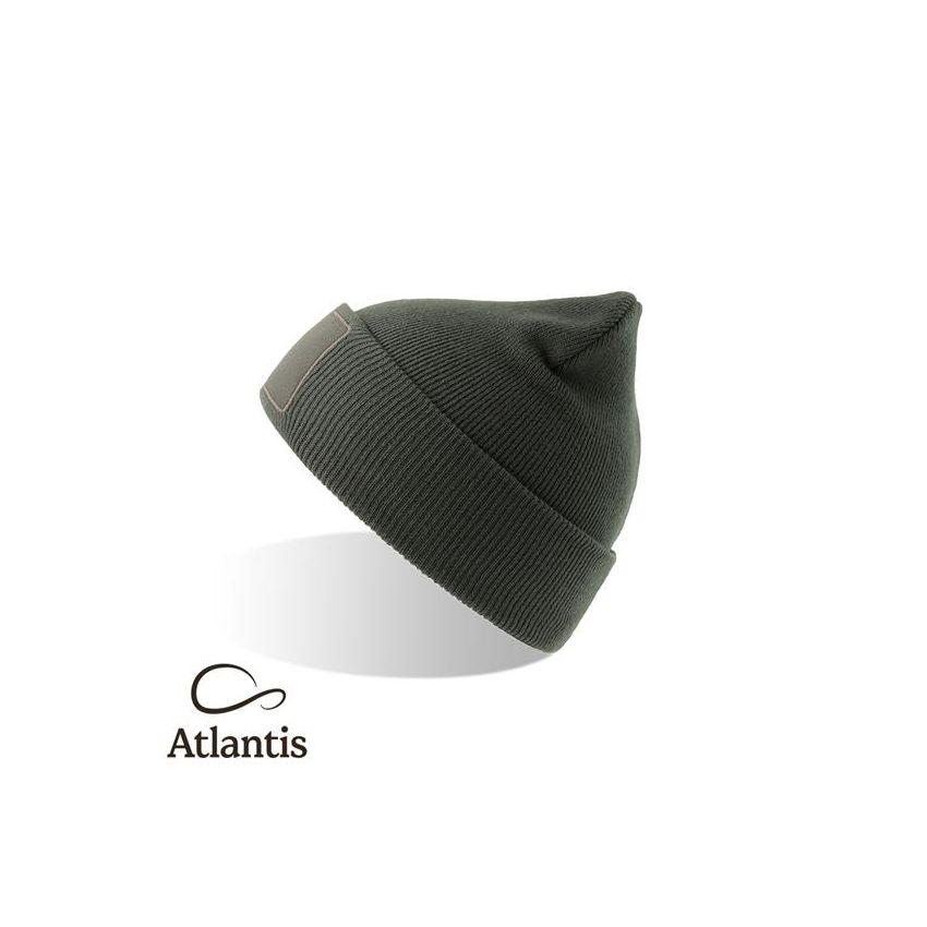 WIND-S WITH PATCH Wind S Beanie With Patch, 100% Recycled Polyester