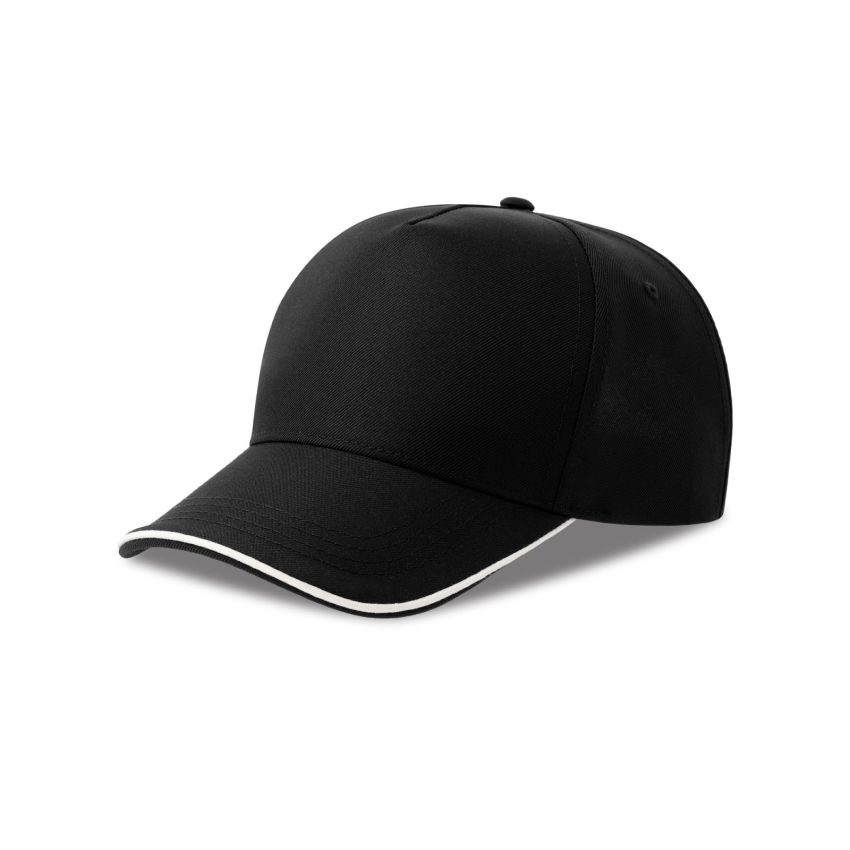 RECY FIVE PIPING Cap Recy Five Piping, 100% Recycled Polyester