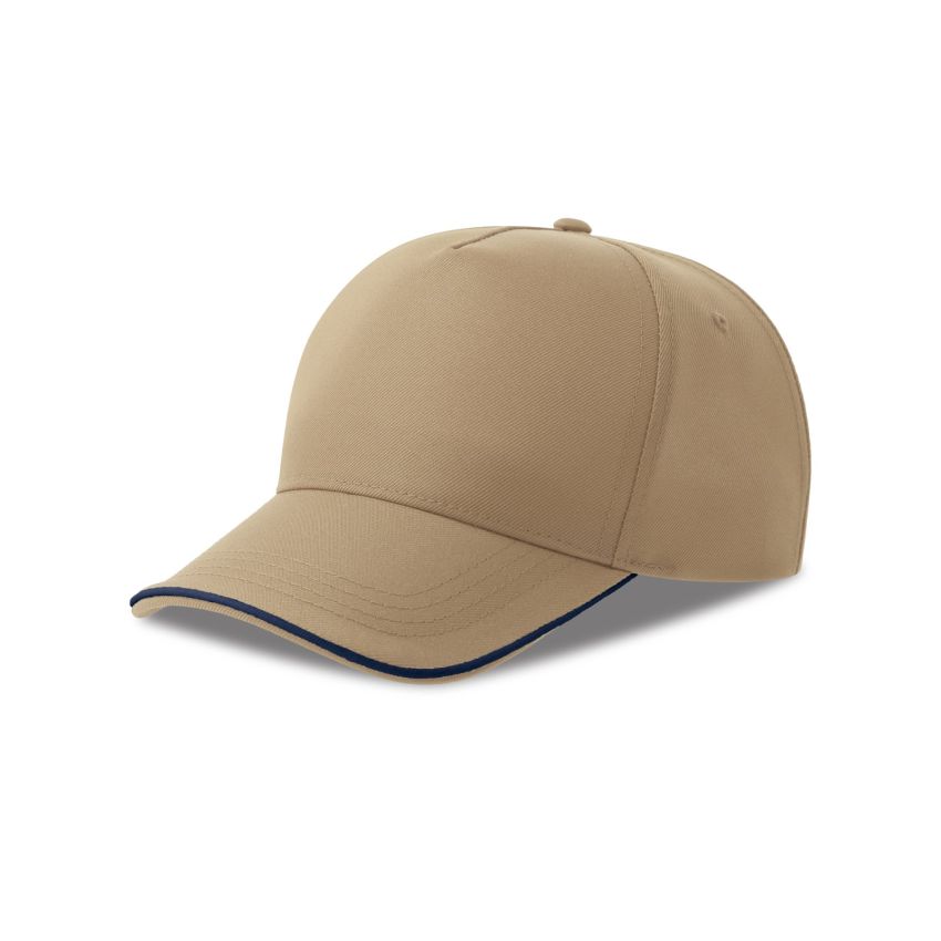 RECY FIVE PIPING Cap Recy Five Piping, 100% Recycled Polyester