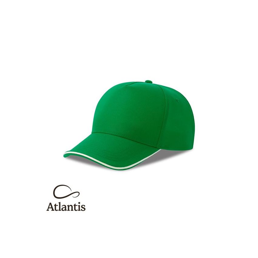 RECY FIVE PIPING Cap Recy Five Piping, 100% Recycled Polyester