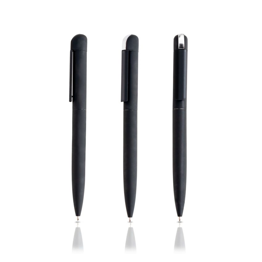 Folk Twist Ballpoint Pen in Recycled Stainless Steel