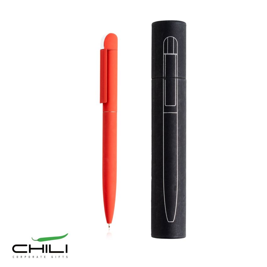 Folk Twist Ballpoint Pen in Recycled Stainless Steel